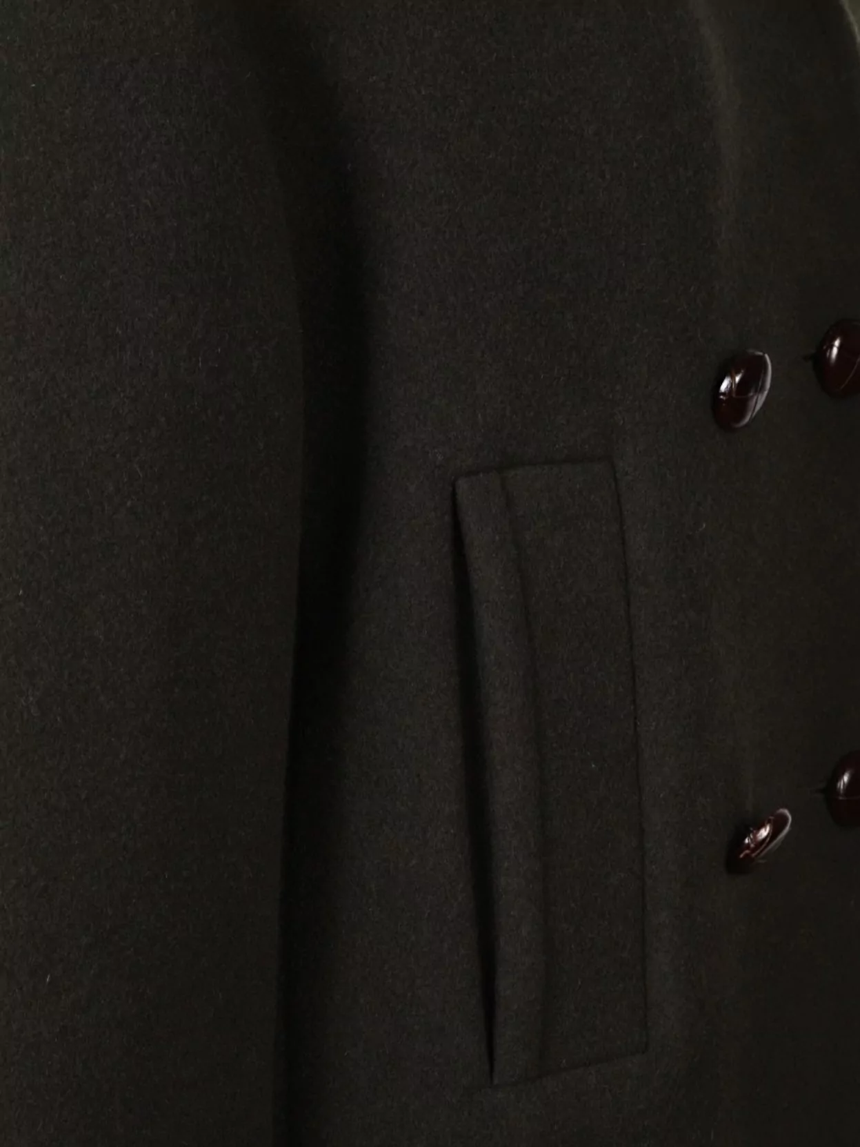Isabel Marant Short Wool Coat Double-breasted Design
