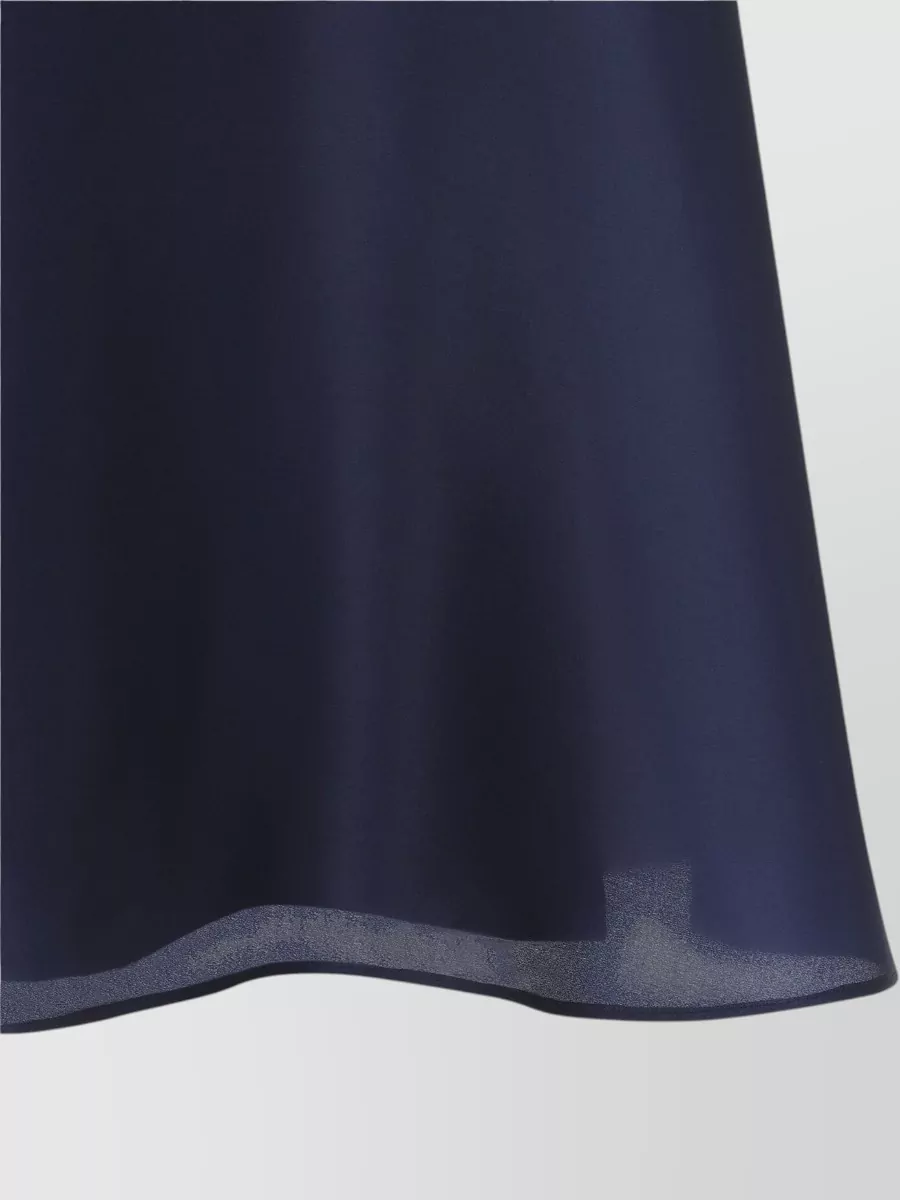 Alberta Ferretti Silk High-Rise A-Line Midi Skirt