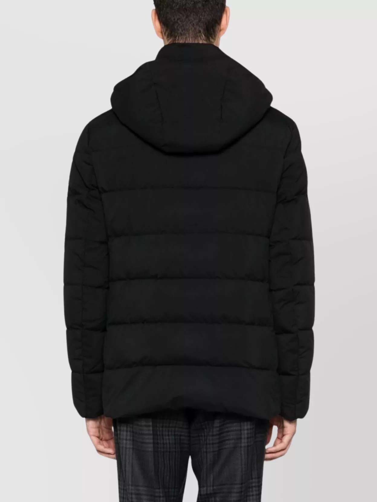 Fay Padded Bomber Jacket With Double-Breasted Hooded Design