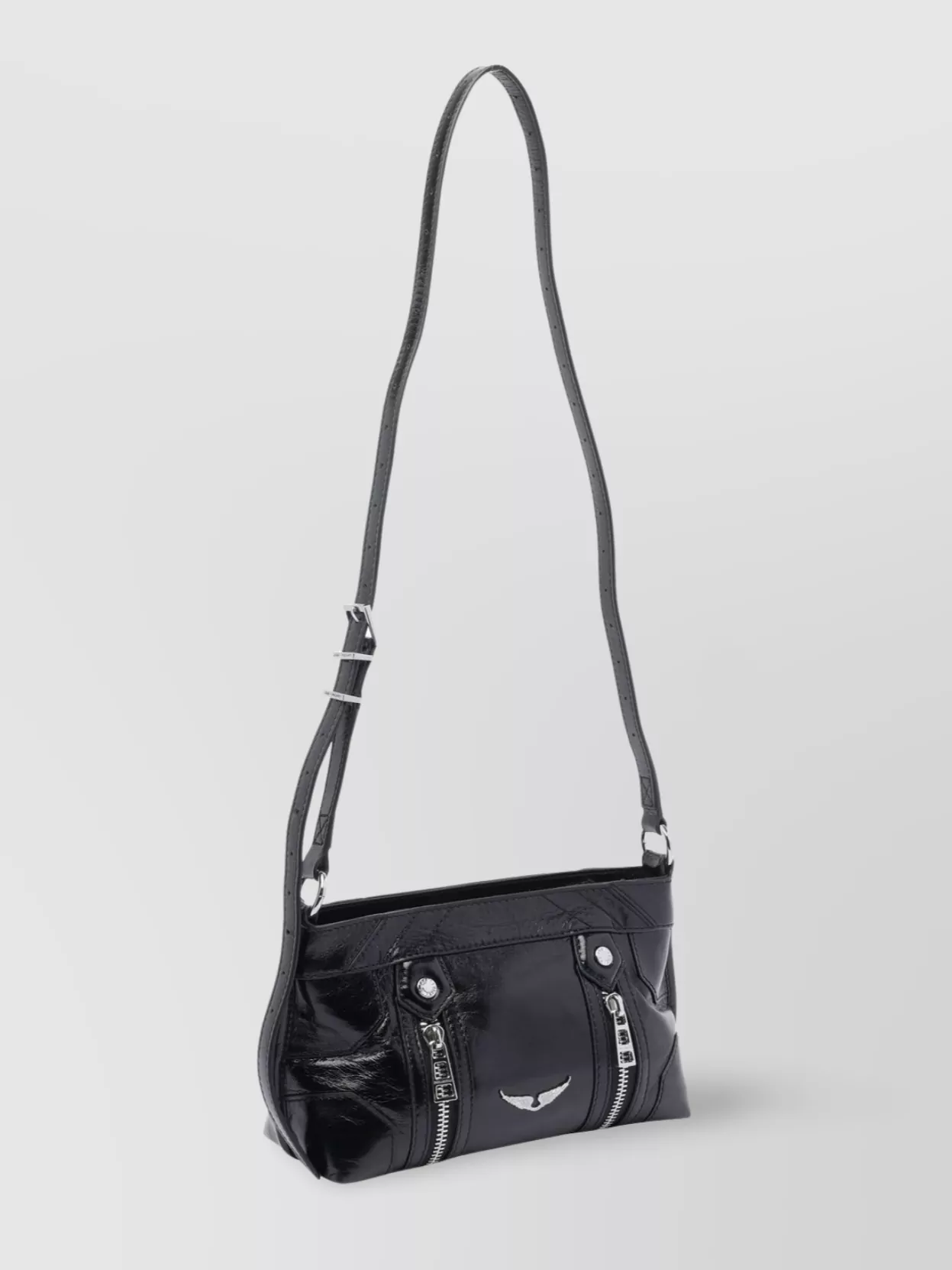 Zadig & Voltaire Vintage Crossbody Bag Textured Finish
