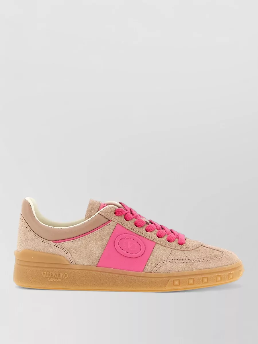 Valentino Garavani leather low-top lace-up sneakers