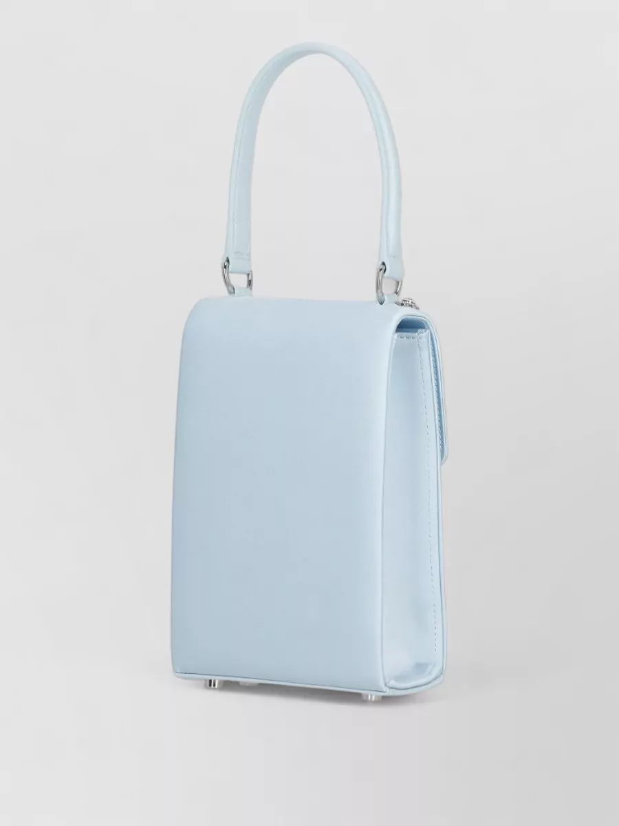 Self-Portrait The Bow Mini Crystal-Embellished Satin Shoulder Bag