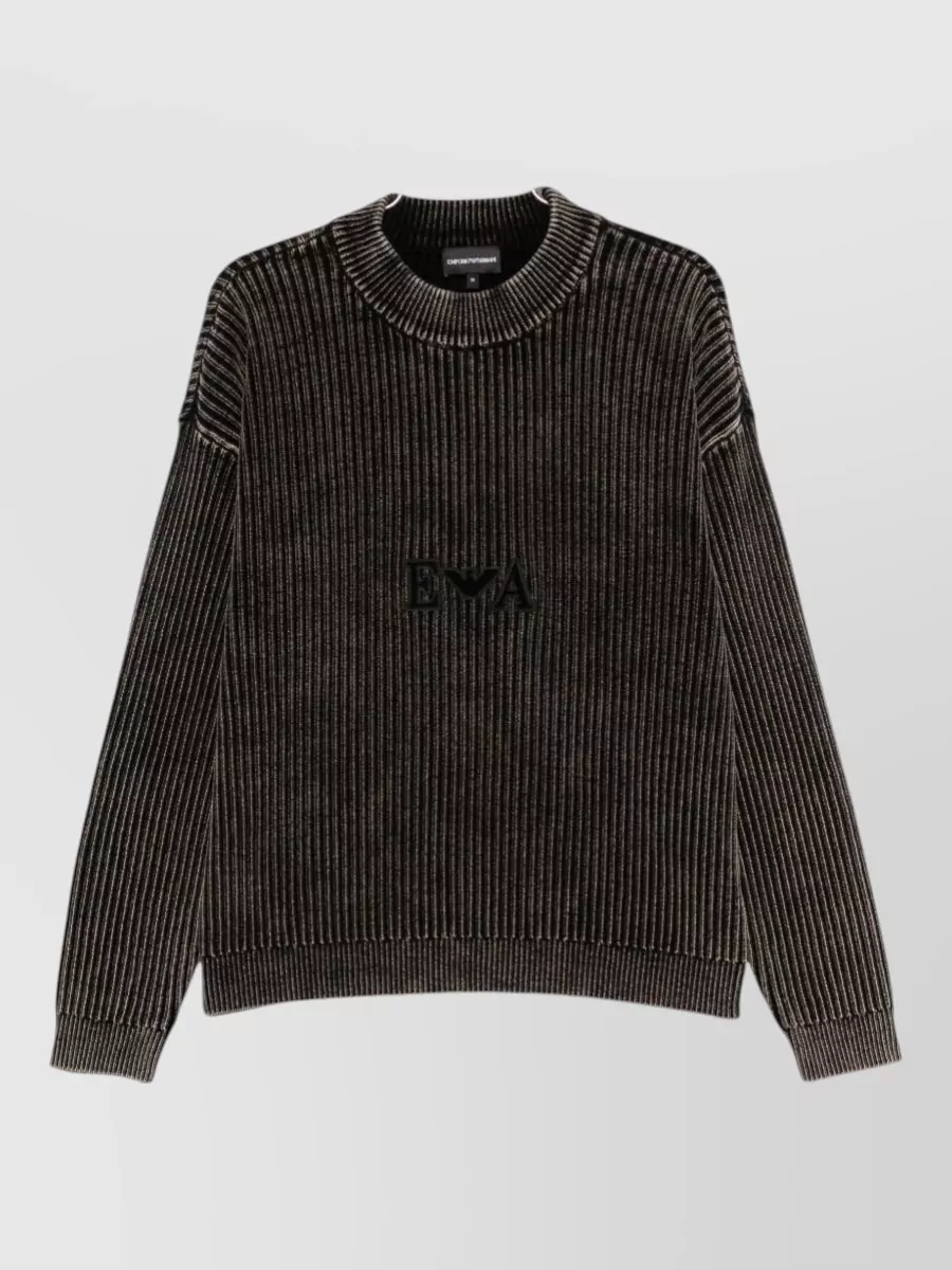 Emporio Armani ribbed crewneck sweater