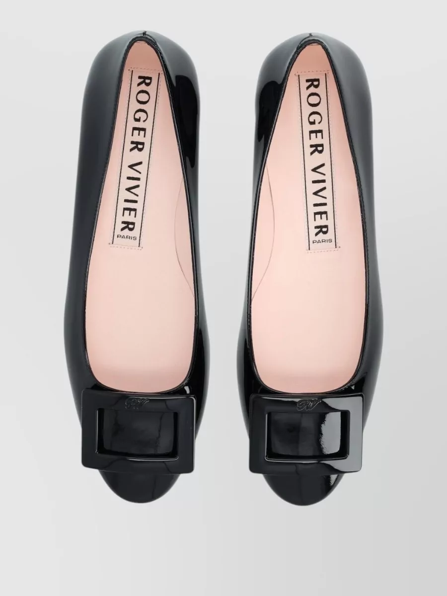 Roger Vivier Leather Ballerina Flats