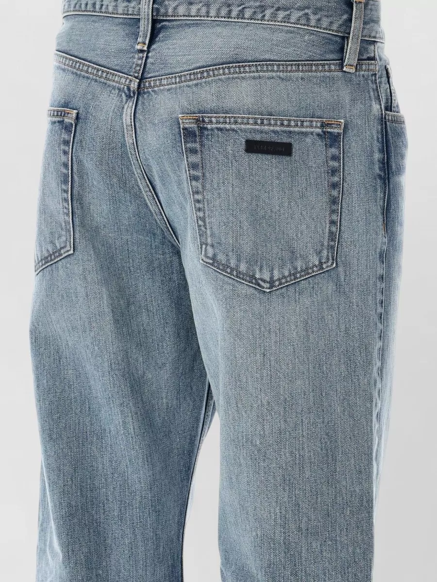 Fear Of God Denim Relaxed-Fit Straight-Leg Jeans