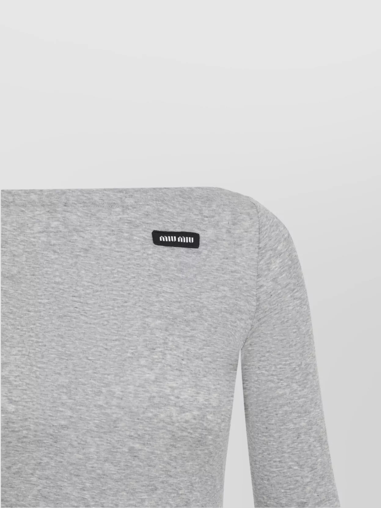 Miu Miu Boat Neck Cotton Top