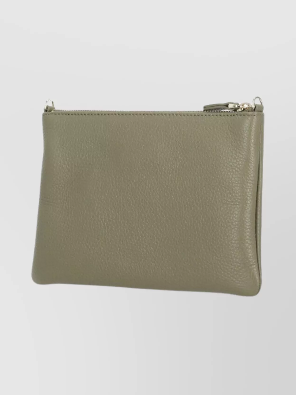Coccinelle Textured Leather Clutch And Shoulder Strap