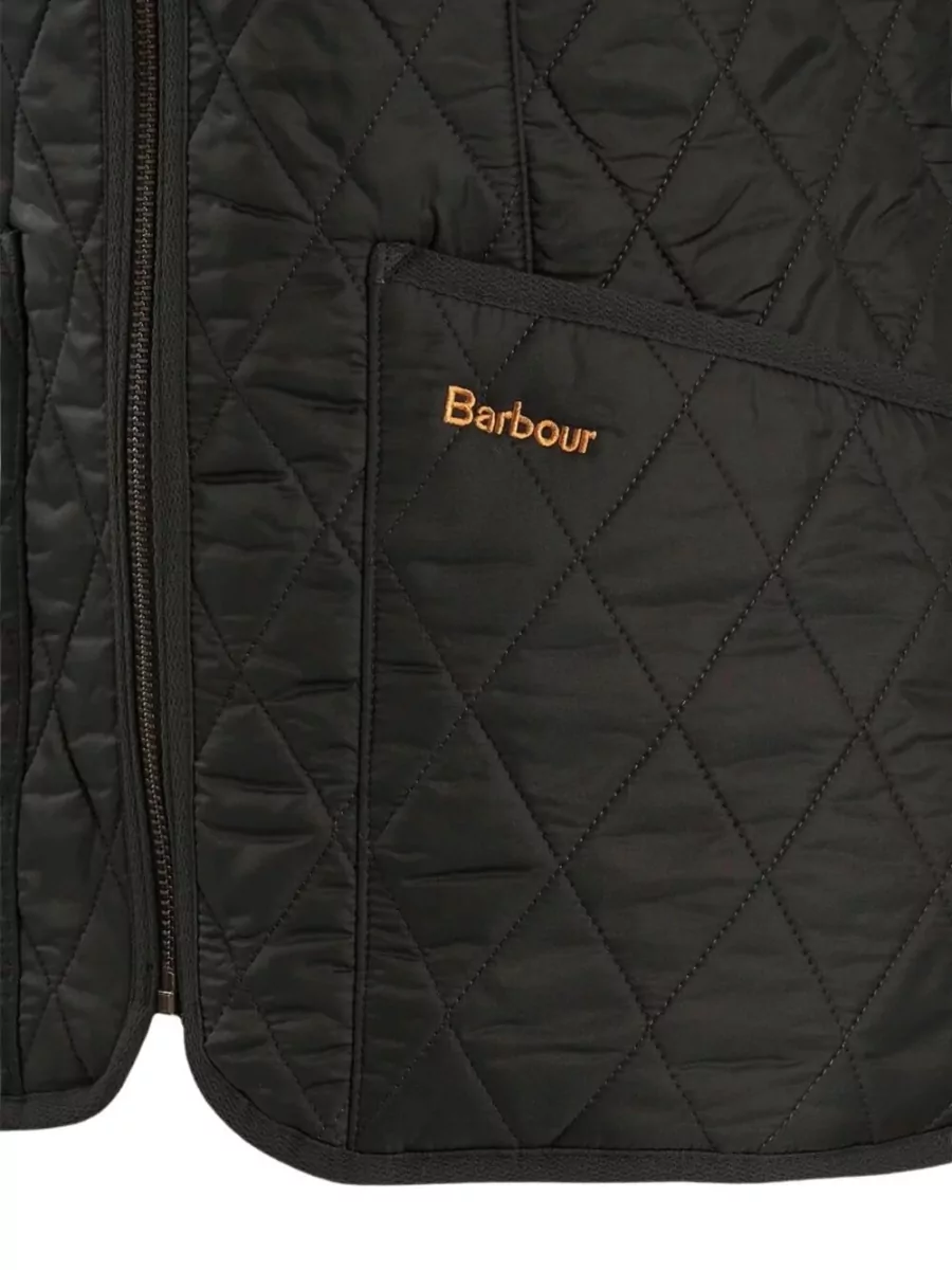Barbour Sleeveless Quilted Jacket Pouch Pockets