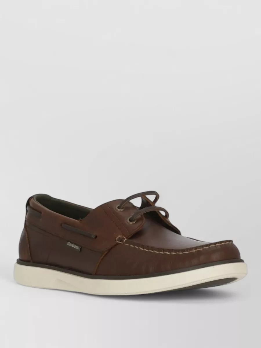 Barbour leather loafers