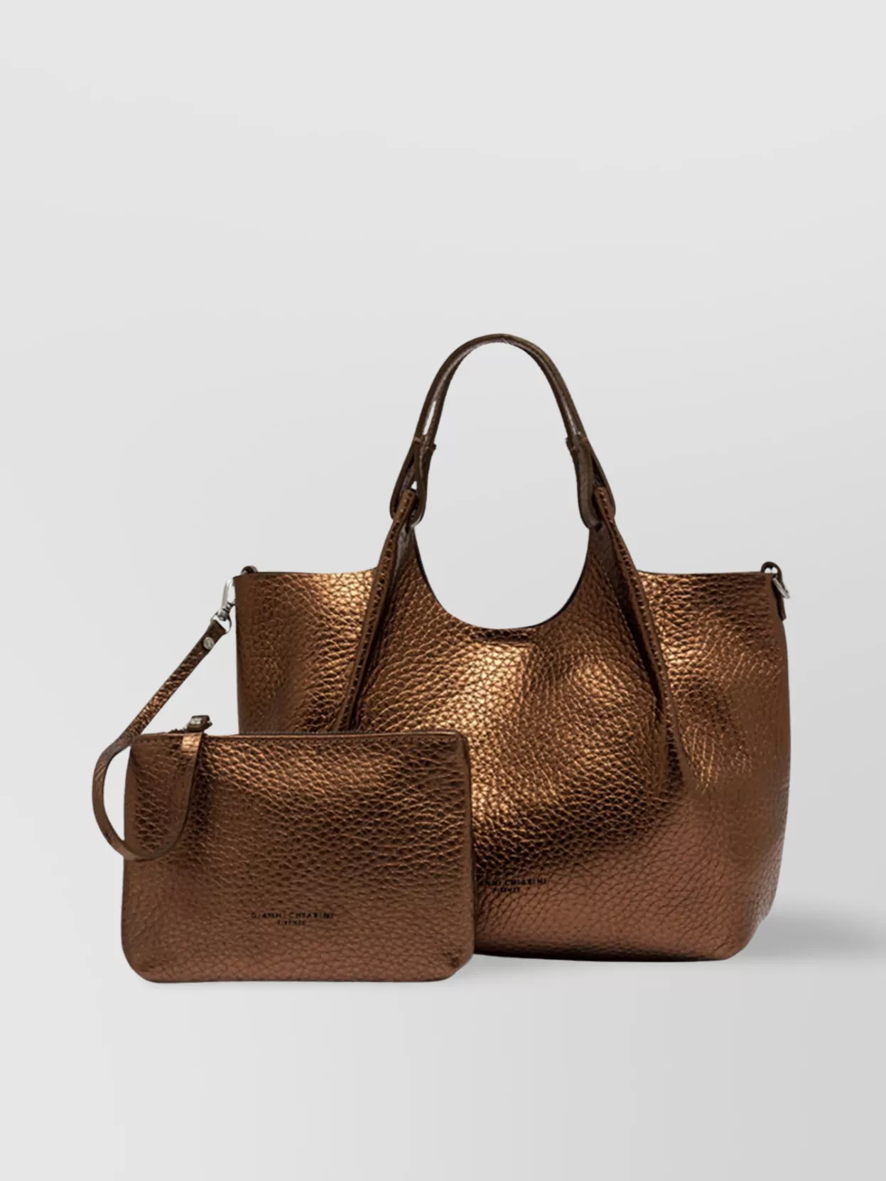 Gianni Chiarini Maxi-grain Leather Shoulder Bag