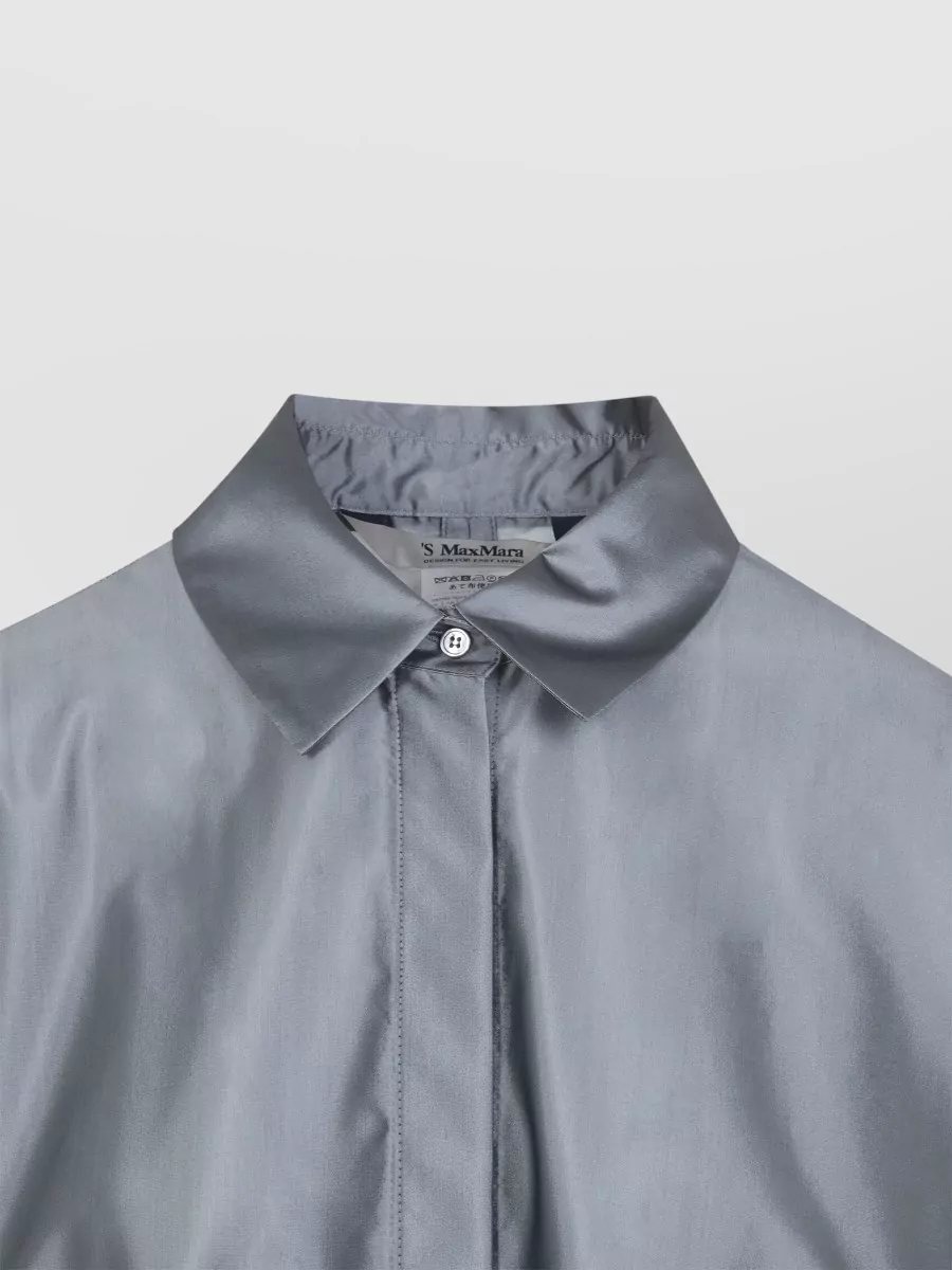 S Max Mara Silk Blend Belted Midi Coat