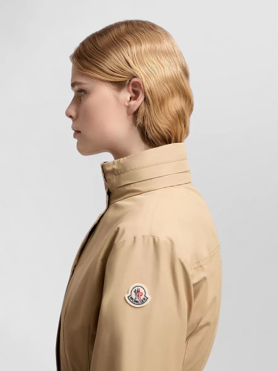 Moncler Long Hooded Parka Technical Twill