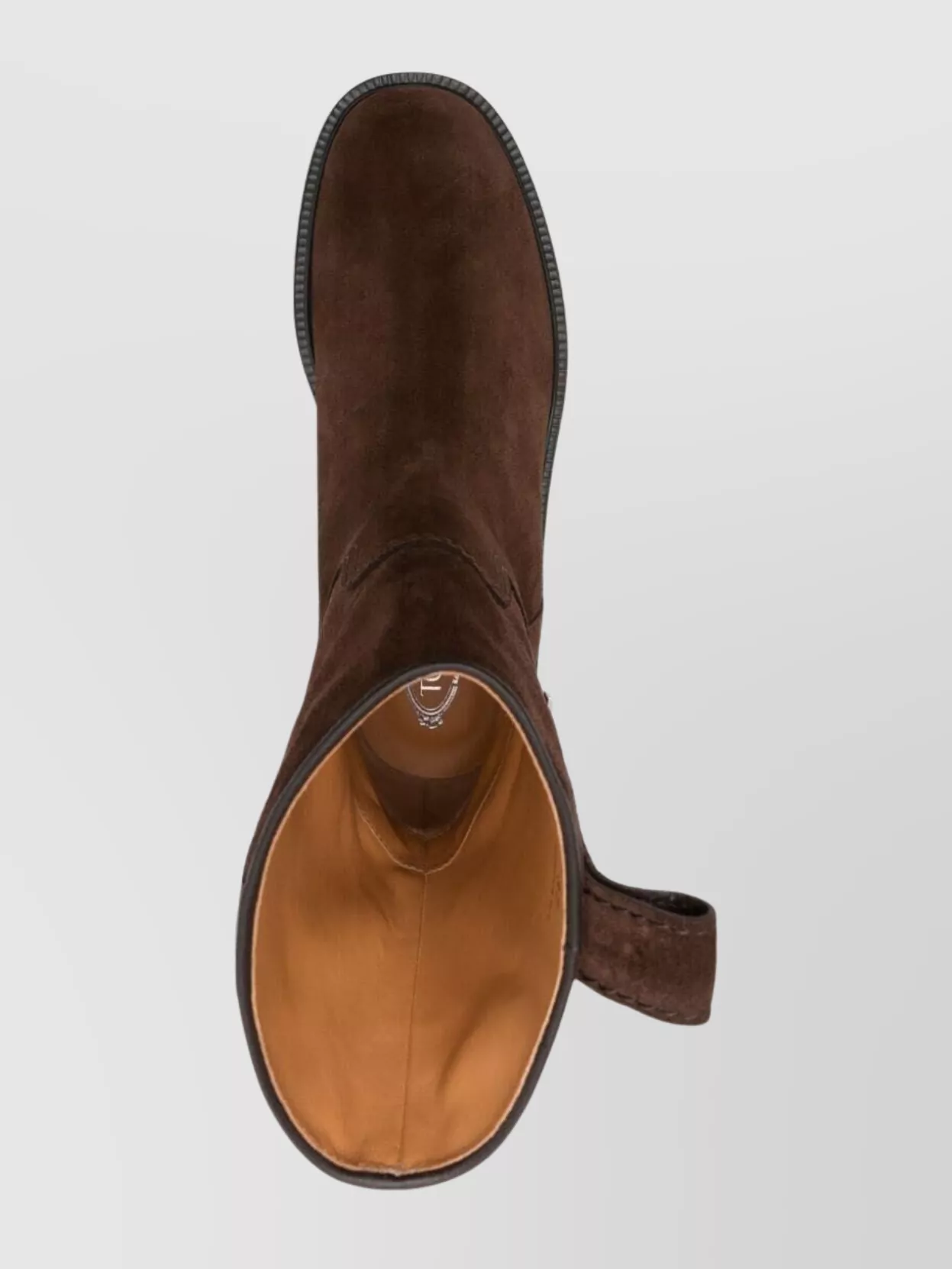 Tod's Mid-Calf Suede Boots Rubber Sole