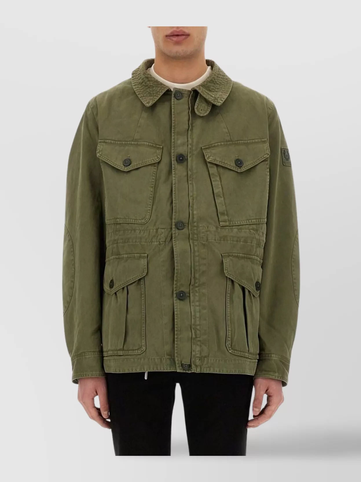 Belstaff Military Style Jacket Adjustable Cuffs