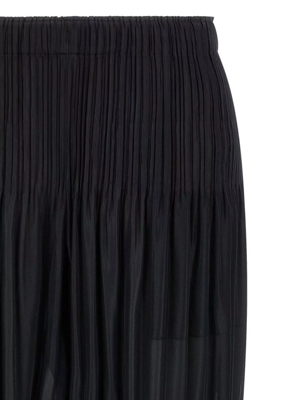 Pleats Please Issey Miyake Trousers Elastic Waistband Ribbed Cuffs