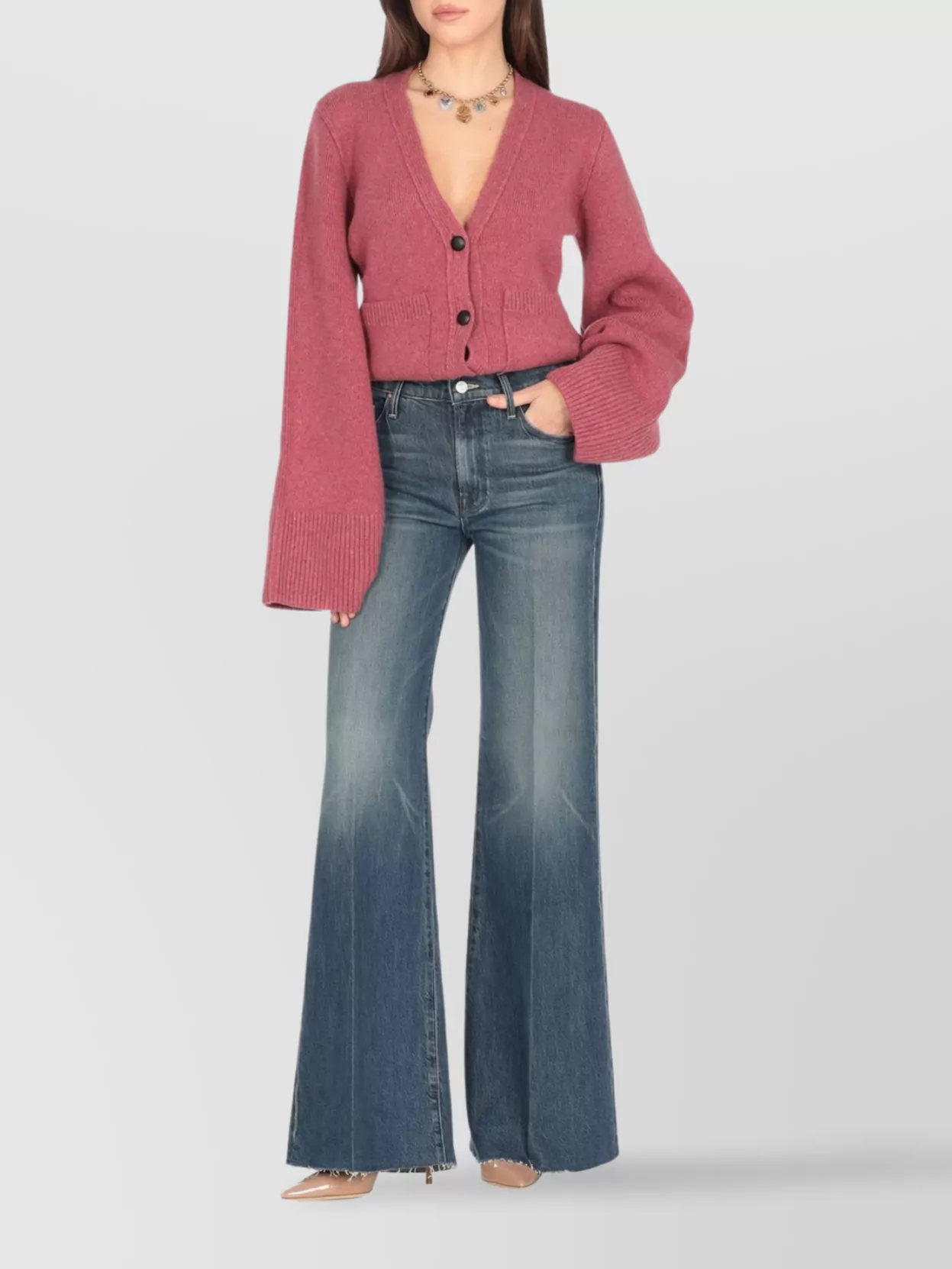 Mother Straight Leg Trousers Belt Loops