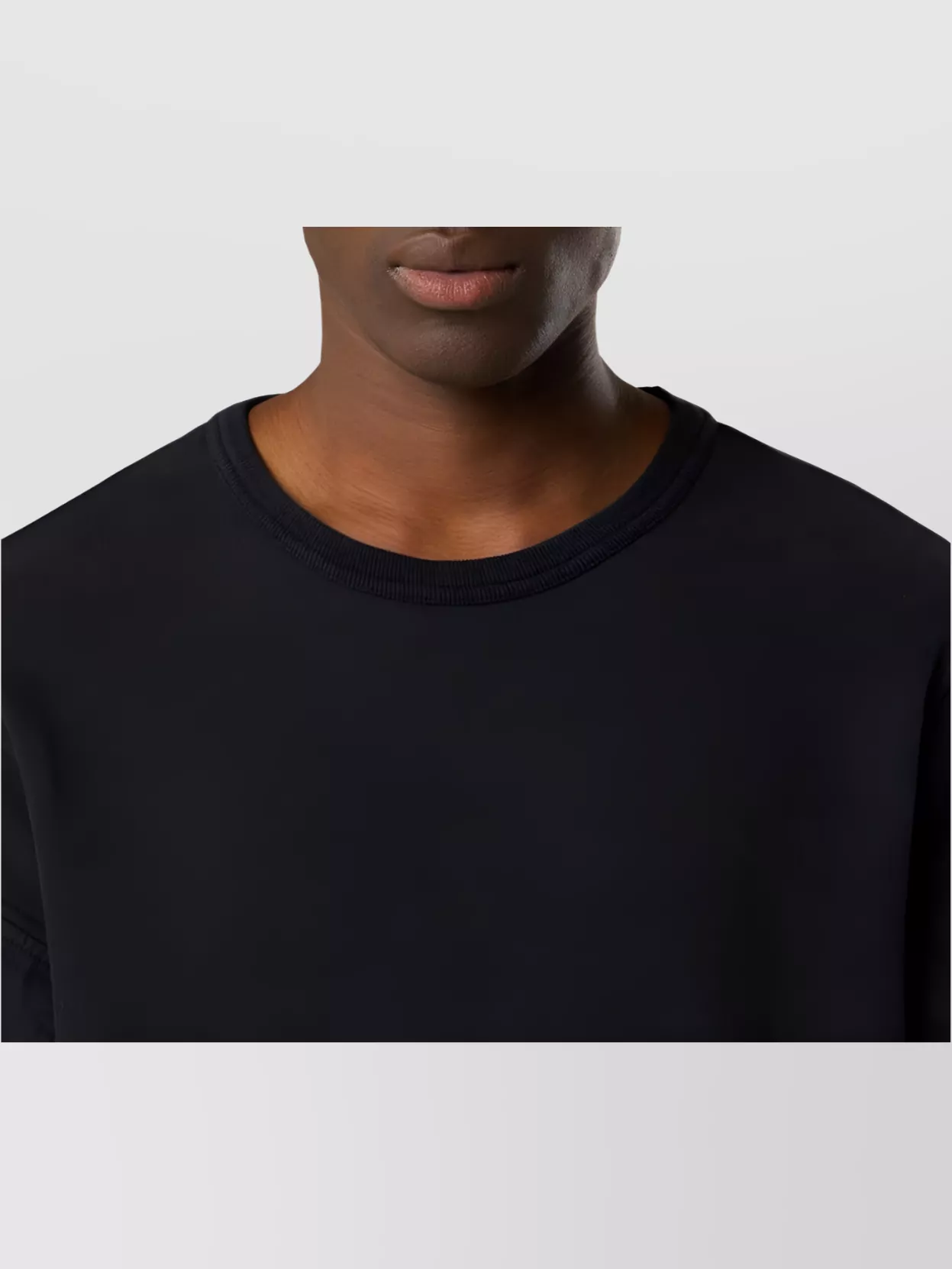 Stone Island Light Rws Pure Wool Sweater In Black