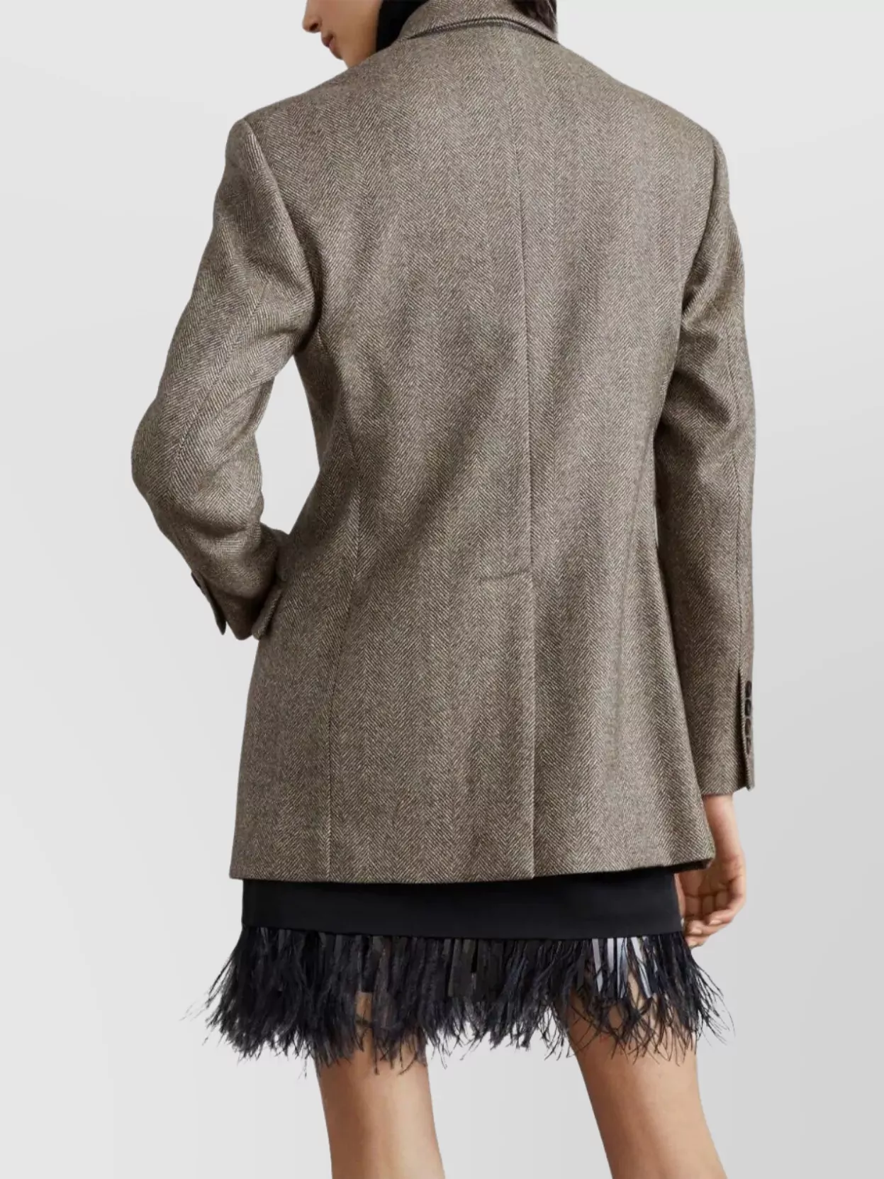 BRUNELLO CUCINELLI TAILORED WOOL BLEND JACKET