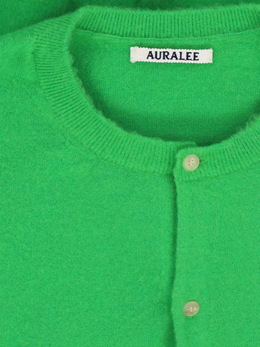 Auralee Cashmere Crewneck Cardigan