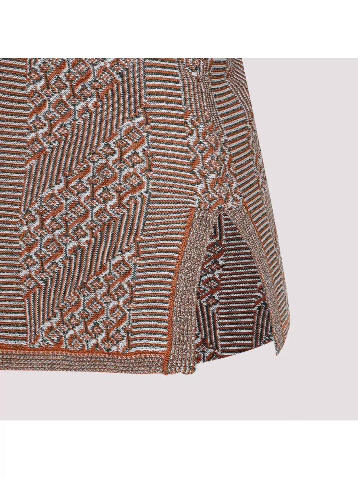Valentino Womens Garavani Sleeveless Metallic-knit Top In Brown