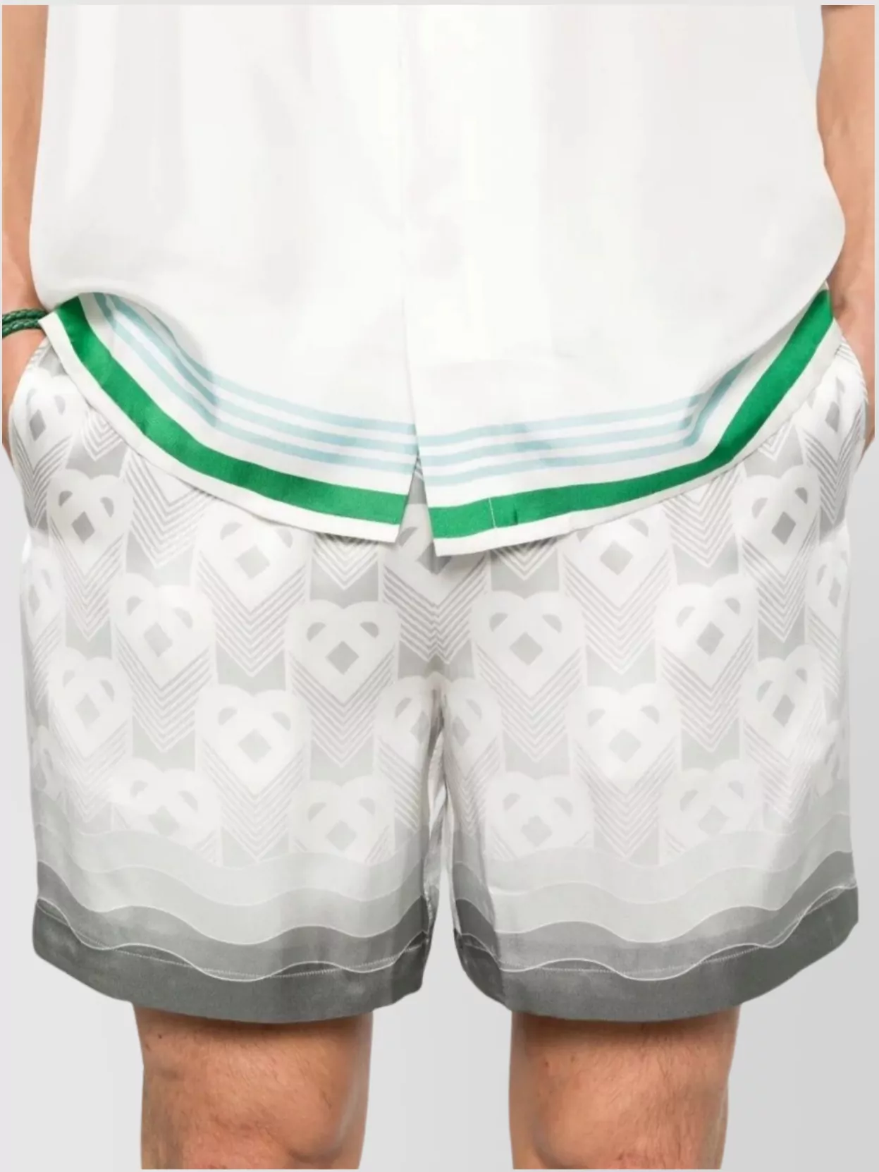 Casablanca Heart Monogram Gradient Shorts