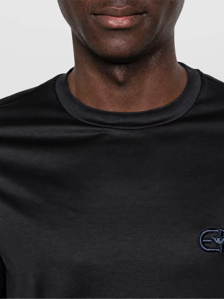 Emporio Armani Logo Print Cotton T Shirt