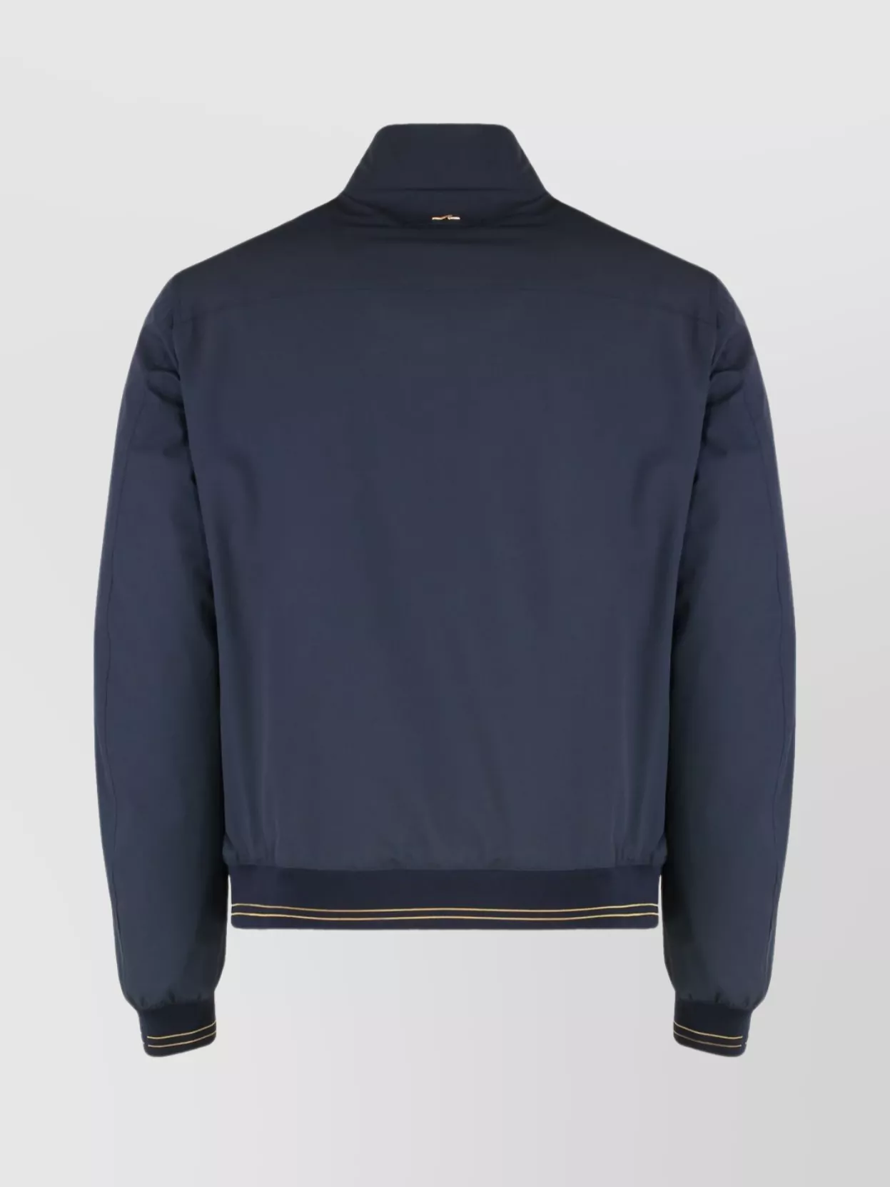Paul & Shark Waterproof Jacket With High Collar And Pockets In Blue