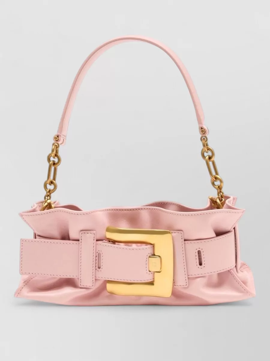 Balmain anthem mini leather clutch bag