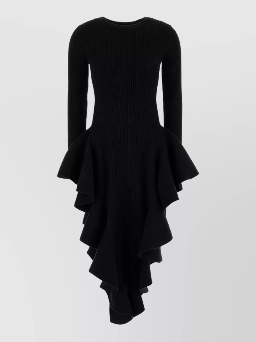Alaïa stretch wool blend midi dress
