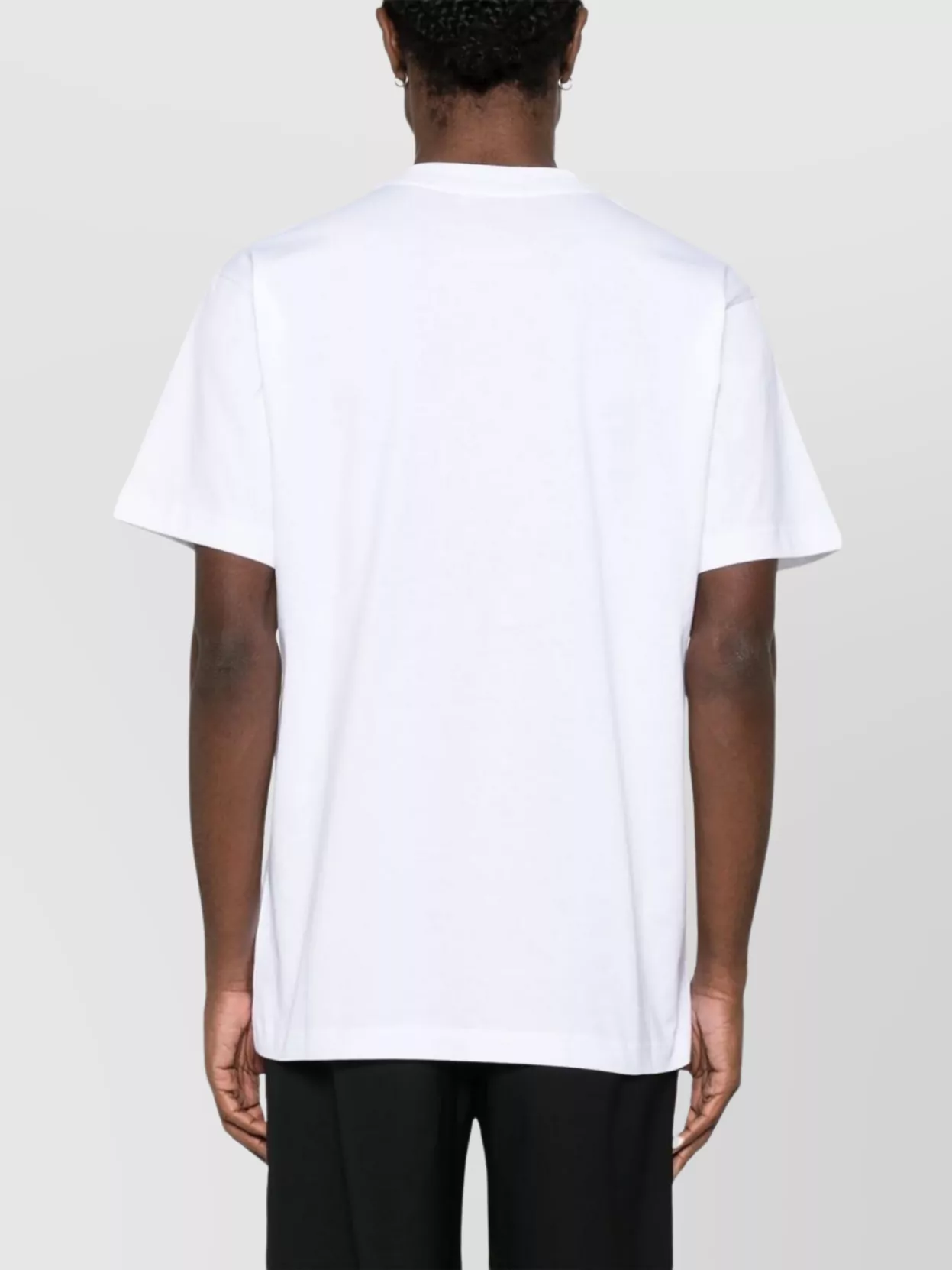 Moschino Crew Neck Drop Shoulder Graphic Print
