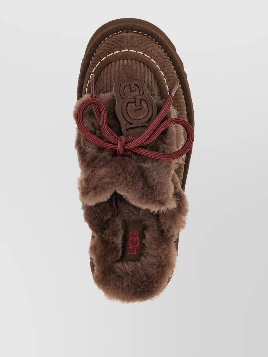 Ugg Leather Platform Slippers
