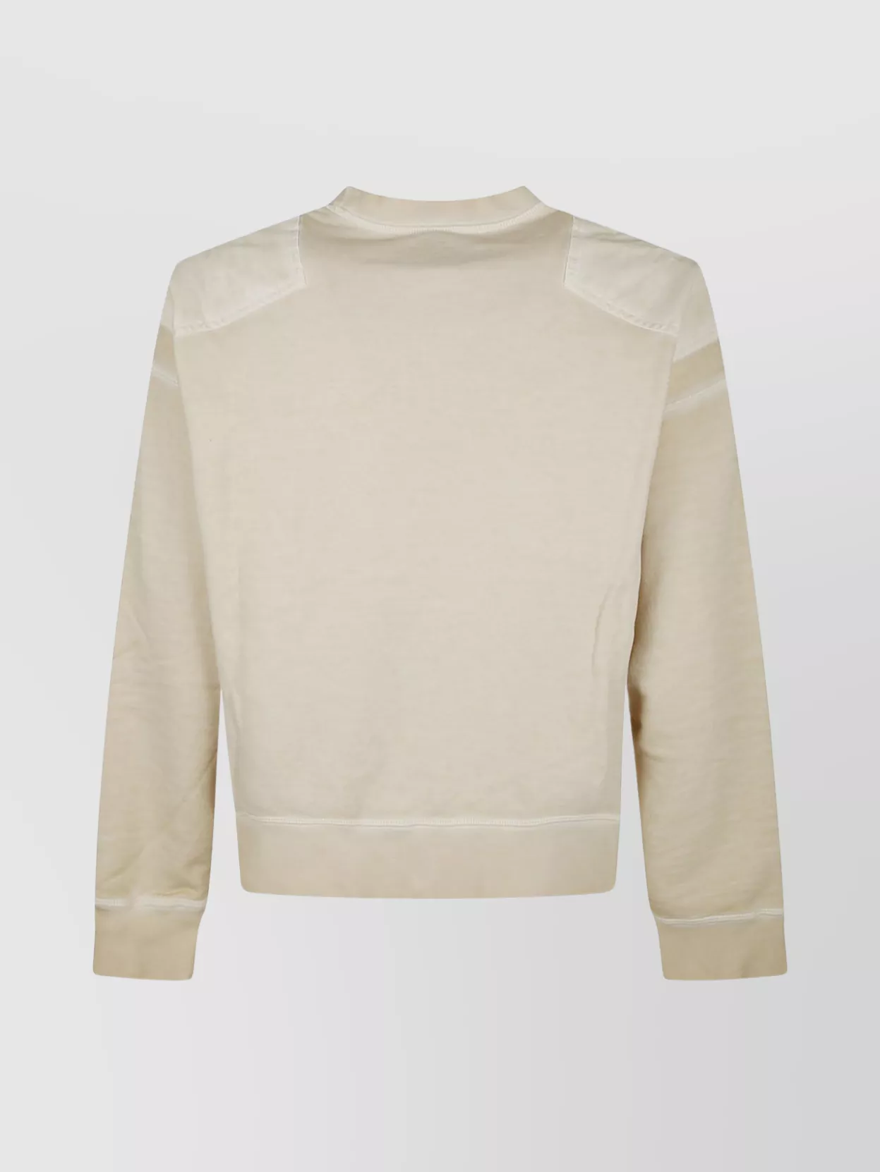 Dsquared2 Oversized Crewneck Cotton Sweatshirt Patches In Neutral