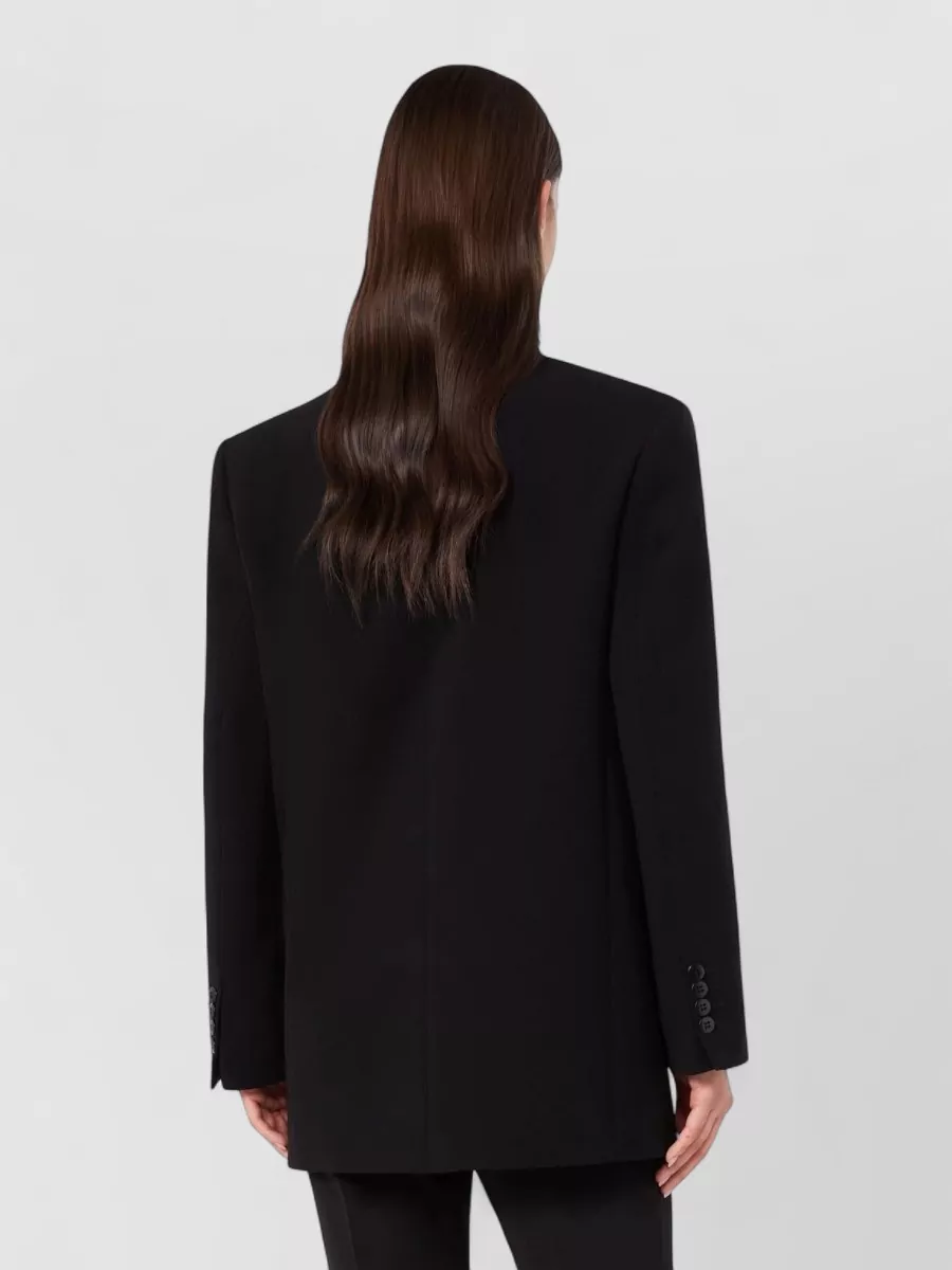S Max Mara Double-Breasted Suit Jacket
