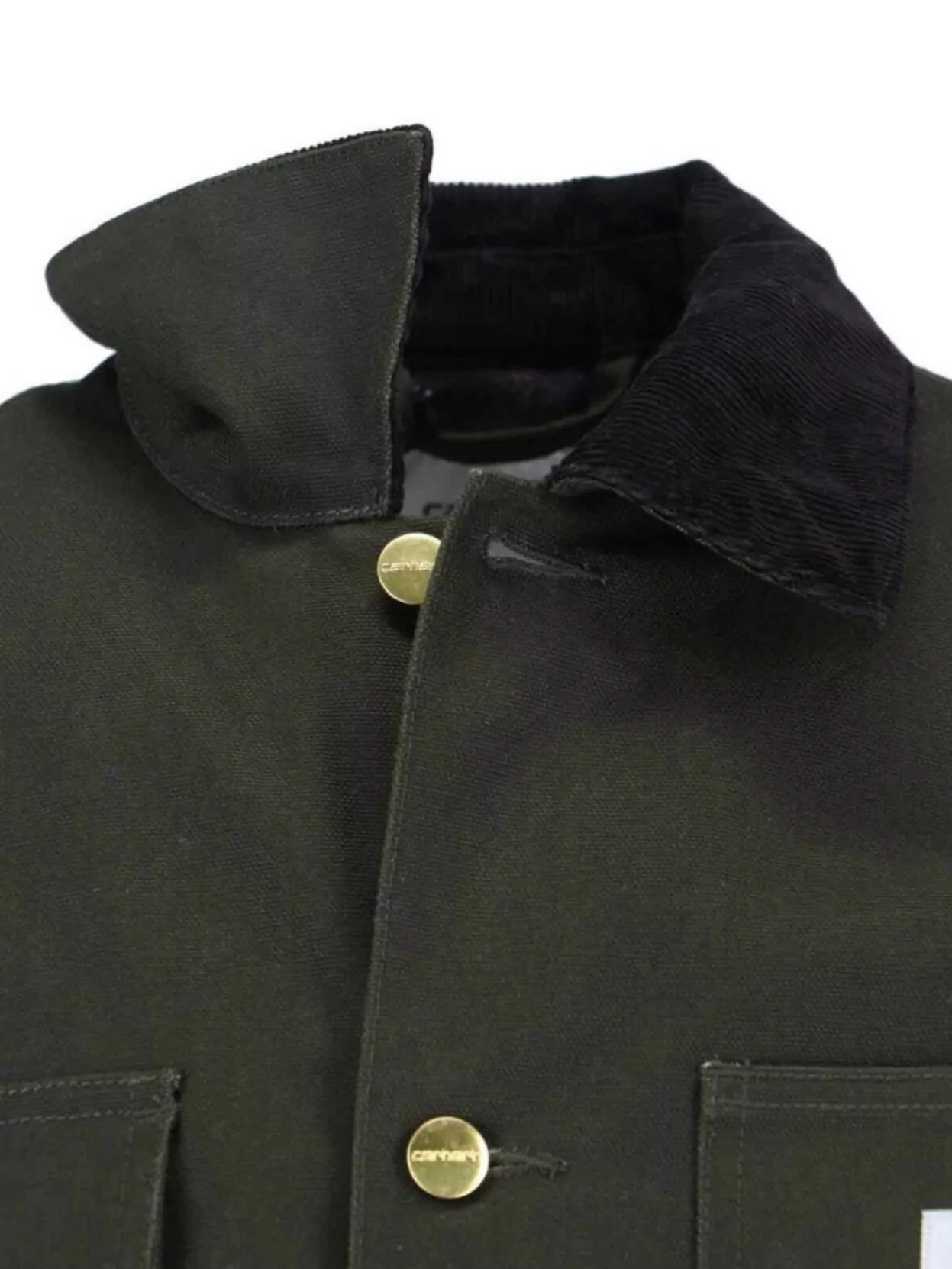 Carhartt Long Sleeve Jacket With Chest And Front Pockets In Green