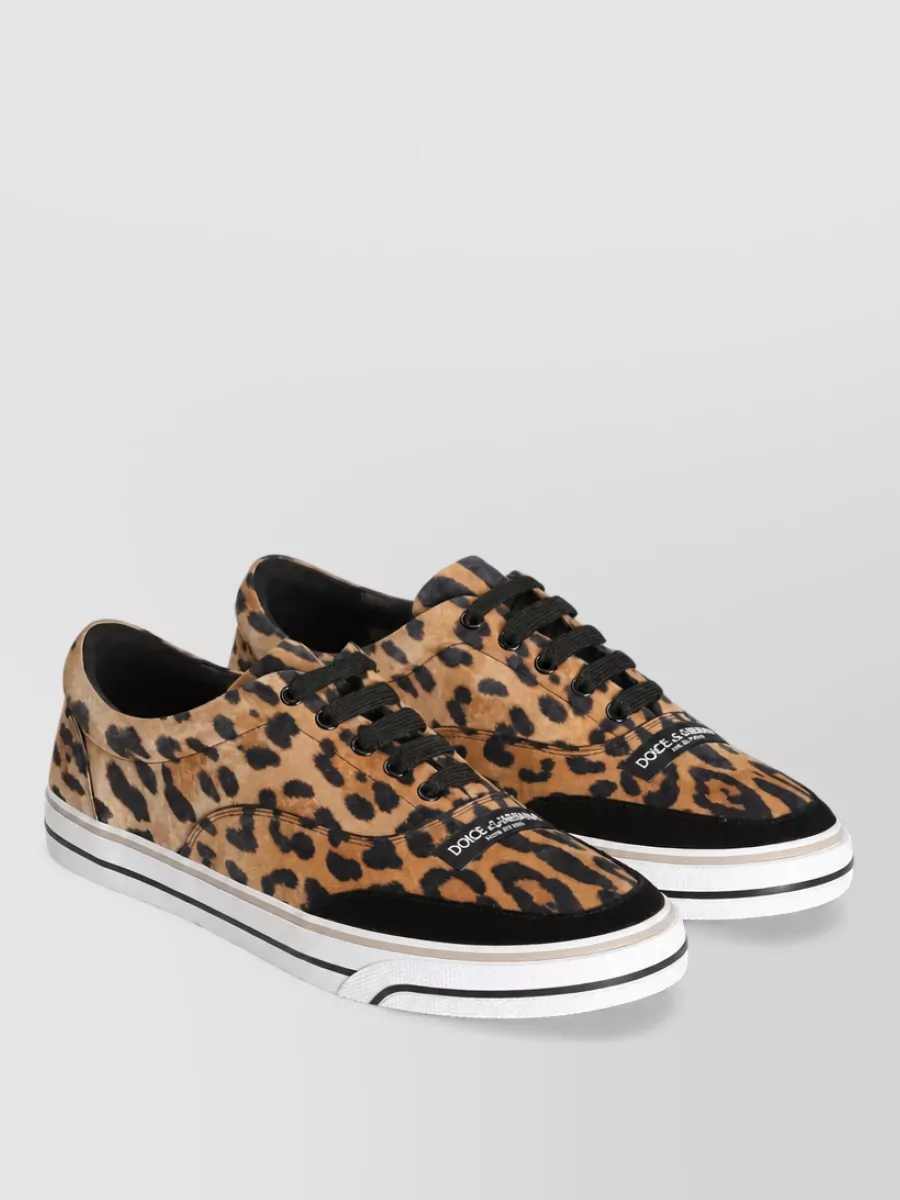 Dolce&Gabbana leopard-print calfskin low-top sneakers