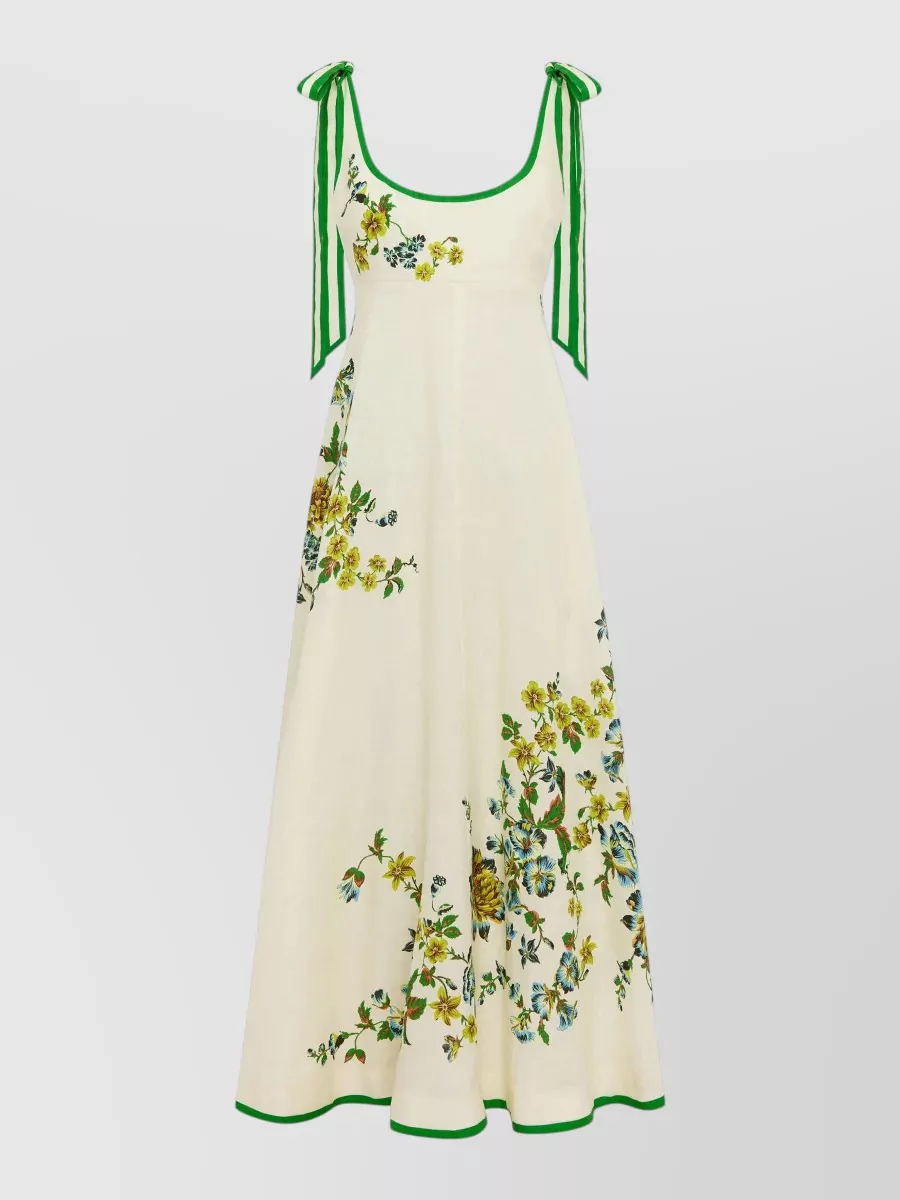Alémais Linen Scoop-Neck Sleeveless Beach Dress