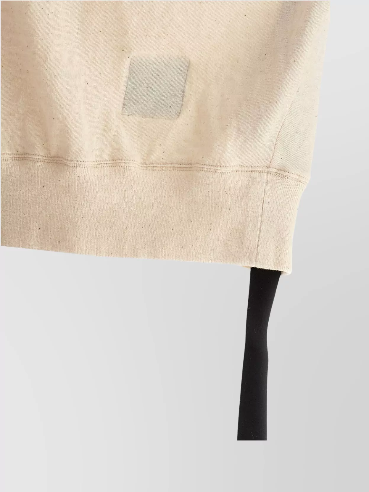Rick Owens Drkshdw 'Drawstring Patch Ribbed Round Sleeve Top'