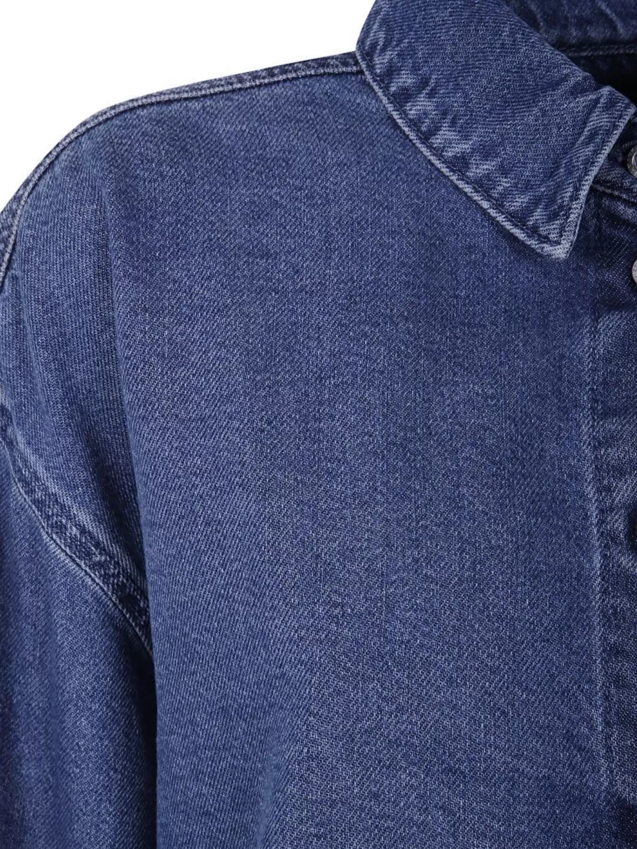 7 For All Mankind "Hiro" Cropped Shirt Collared Neck