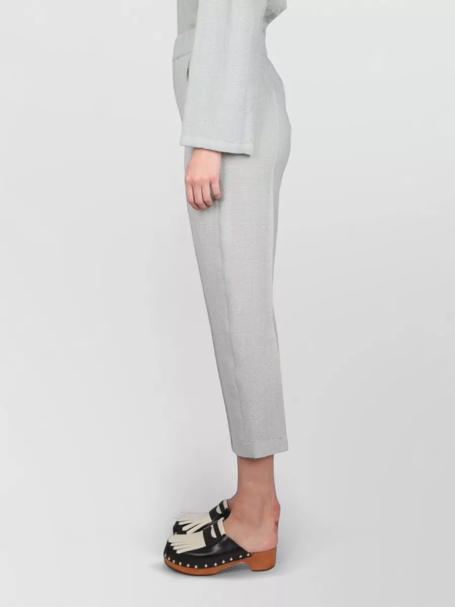 Alysi Cropped High-Rise Track Pants