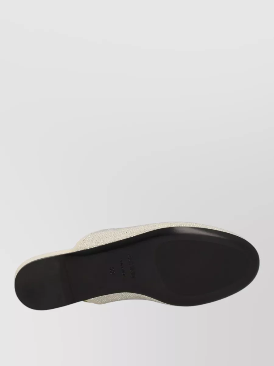 Premiata Leather Rhinestone Mules