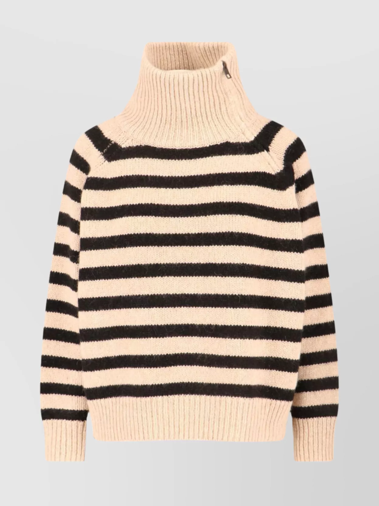 Nili Lotan Striped High Neck Knitwear With Ribbed Cuffs And Hem In Multi