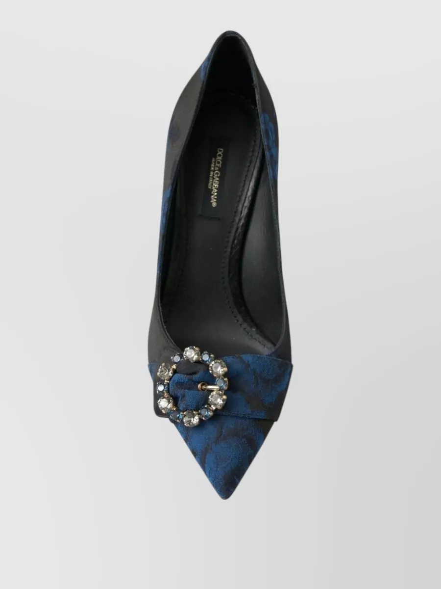 Dolce&Gabbana Floral Crystal-Embellished Pumps