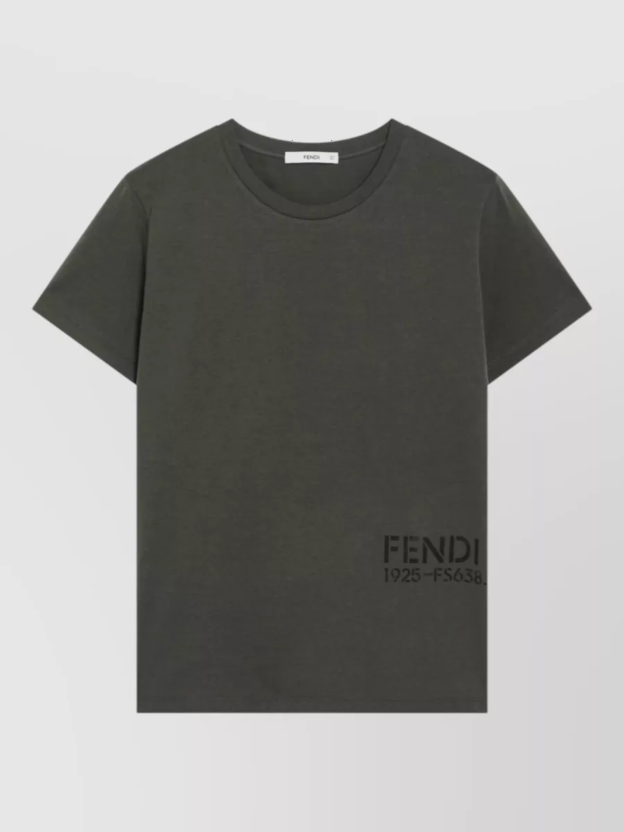Fendi Cotton logo print t-shirt
