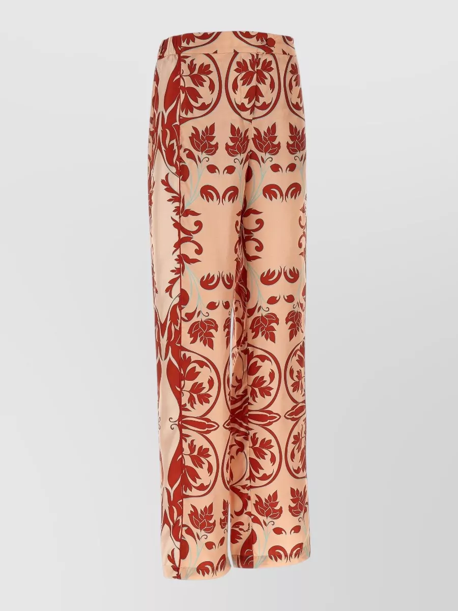 F.r.s For Restless Sleepers silk printed straight-leg trousers