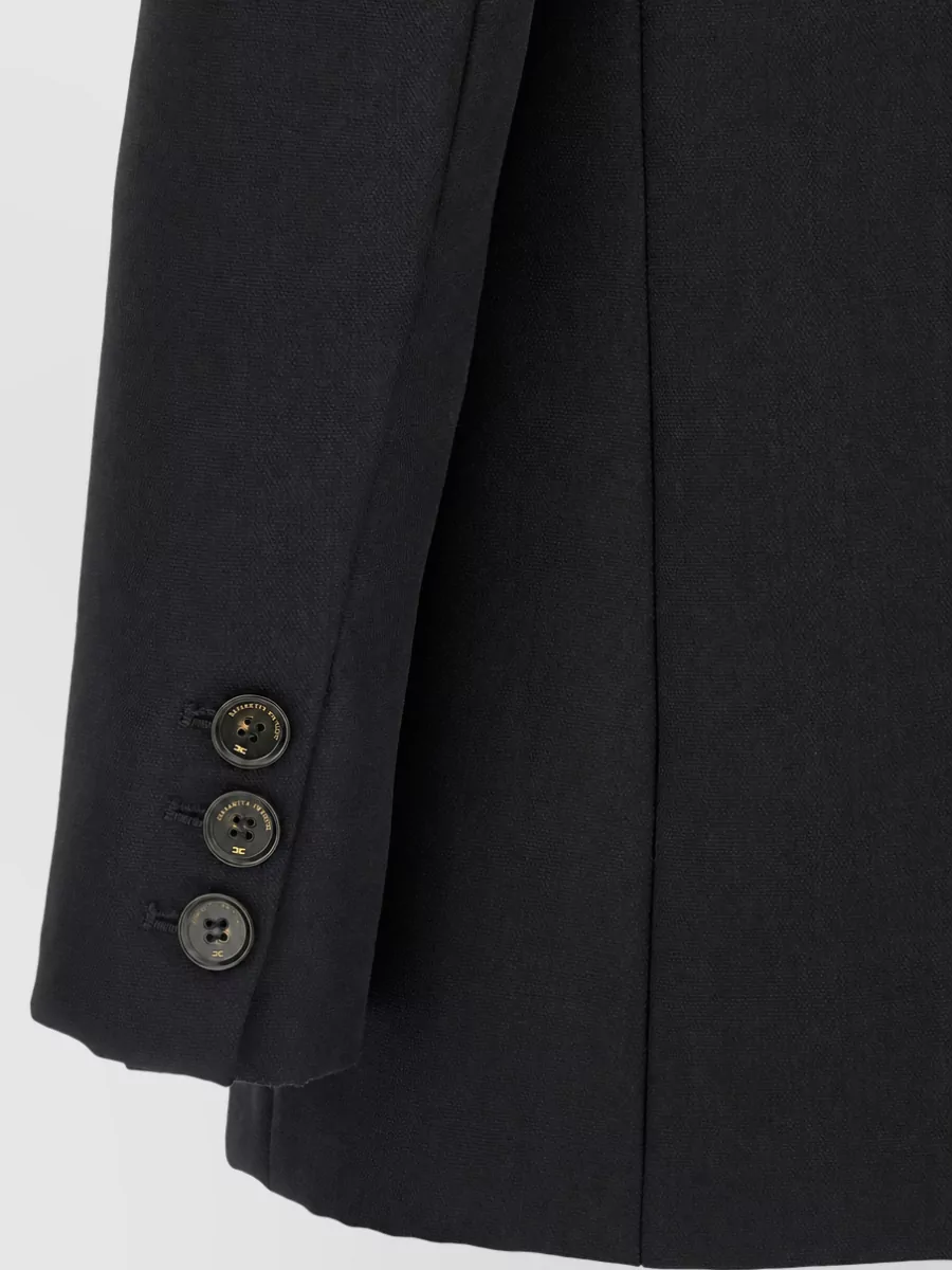 Elisabetta Franchi Virgin Wool Double-Breasted Blazer