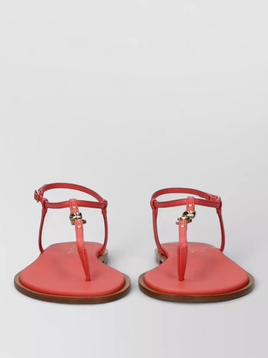 Christian Dior leather t-strap sandals