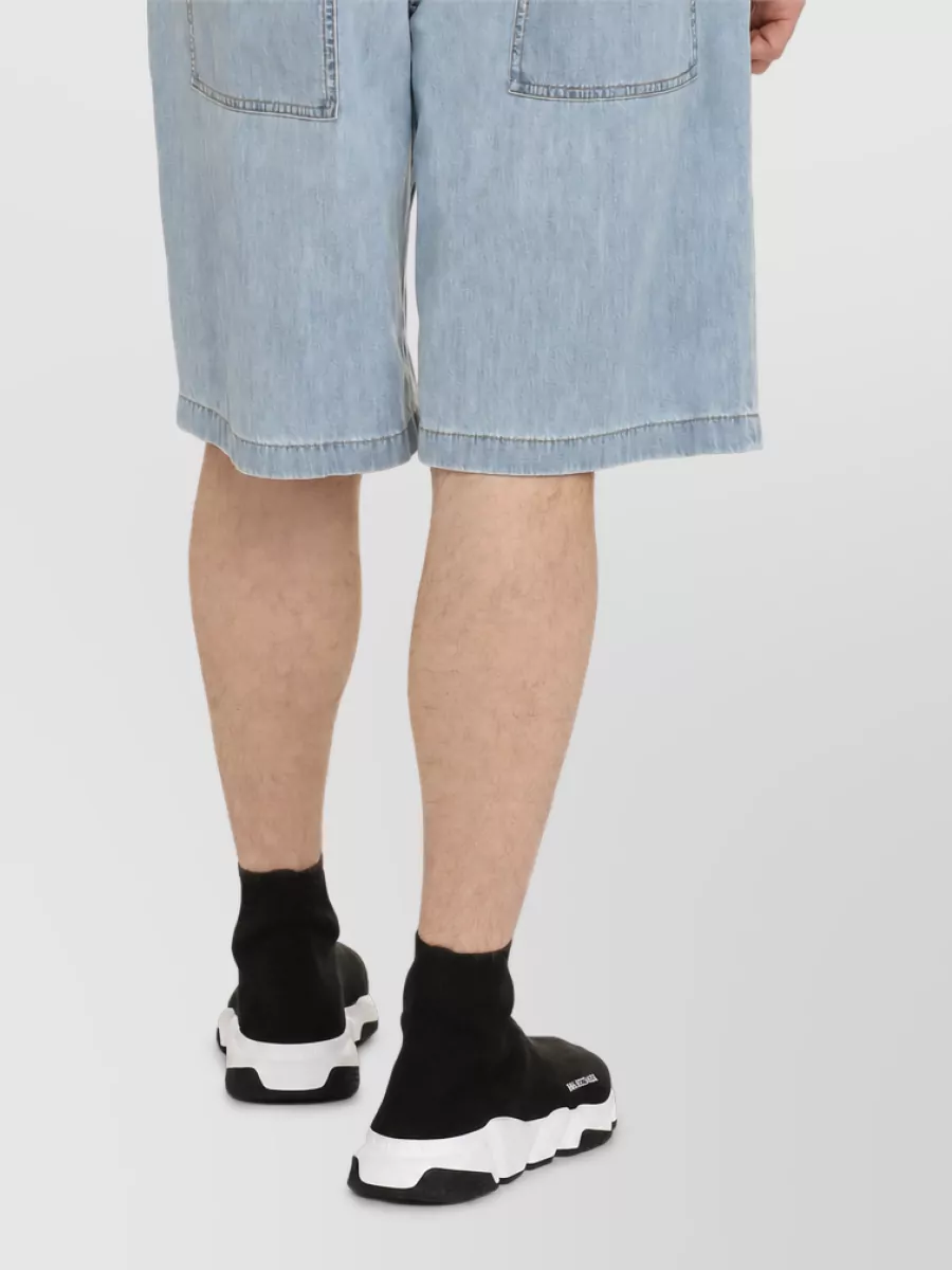 Bottega Veneta Denim Bermuda Shorts