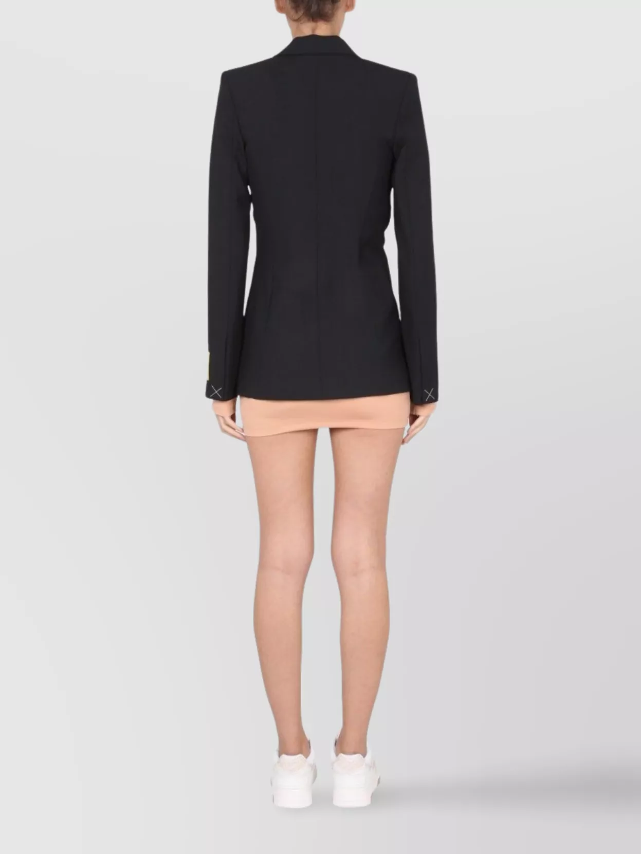 Off-White Tailored Jacket Featuring Front Pockets