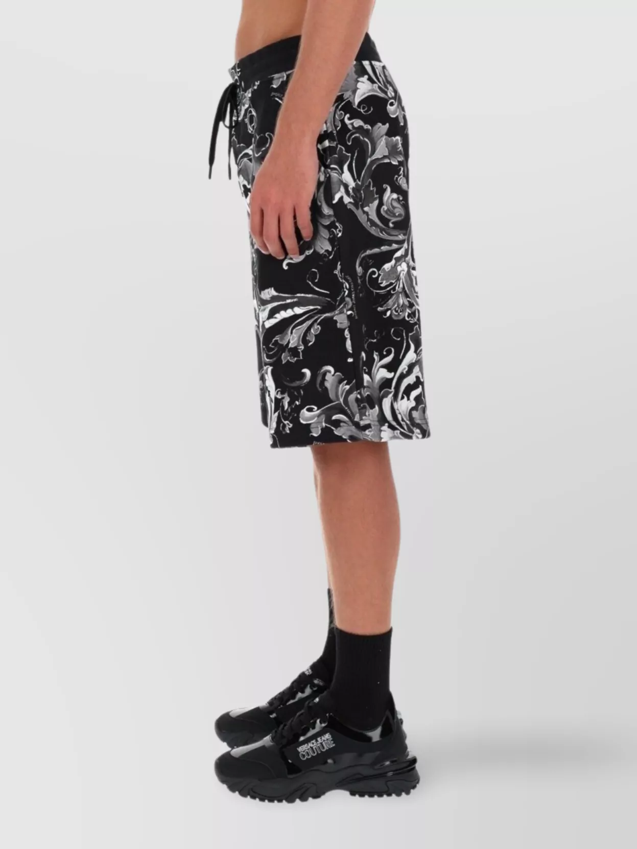 Versace Jeans Couture Baroque Print Knee Length Shorts