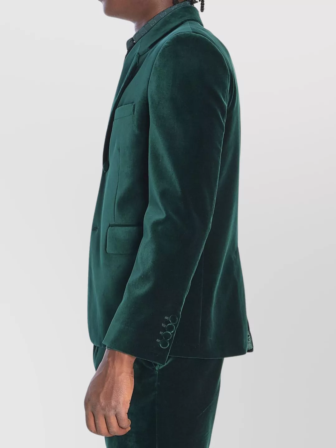 Gucci Velvet Blazer With Single Back Vent
